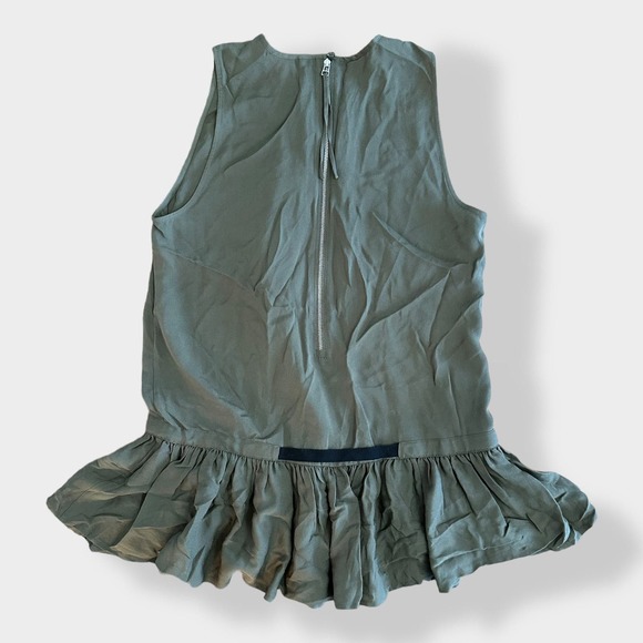 L.A.M.B. 100% Silk Tunic in Olive Green Size 0 - Picture 6 of 8